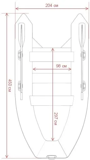 Надувная лодка GLADIATOR E450PRO