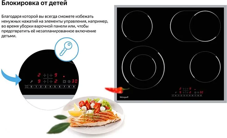 Электрическая варочная панель Weissgauff HV642BS