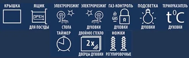 Газовая плита CEZARIS ПГ 2150-14