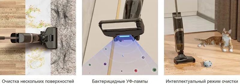 Моющий беспроводной пылесос Neatsvor T30