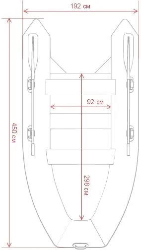 Надувная лодка GLADIATOR D450AL