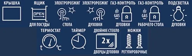 Газовая плита CEZARIS ПГ 2150-19