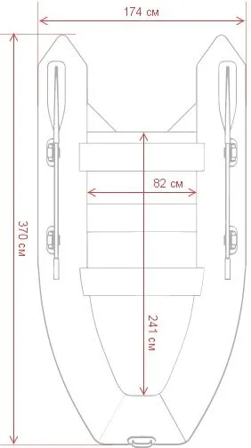 Надувная лодка GLADIATOR D370AL