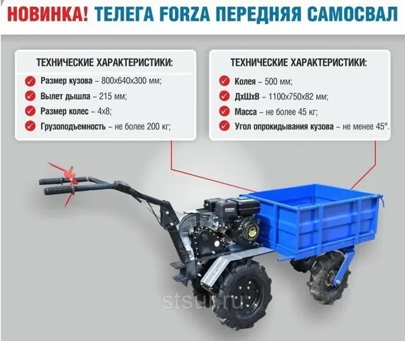 Прицепы для мотоблока с бесплатной доставкой по Москве и МО