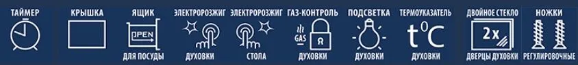Газовая плита CEZARIS ПГ 2200-15