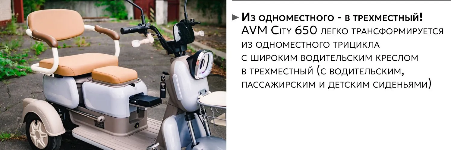 AVM City650 трехместный