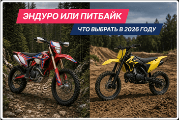 Эндуро или питбайк — что выбрать в 2026 году
