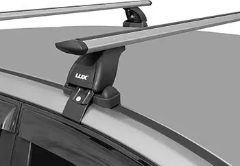 Багажник Nissan Qashqai (J10) БК1 LUX в комплекте с дугами аэро-трэвэл черными