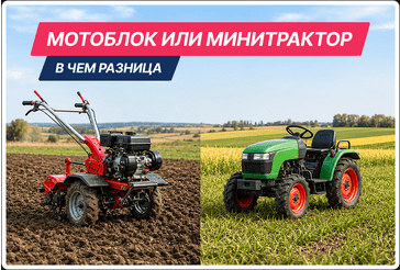 Мотоблок или минитрактор: в чем разница