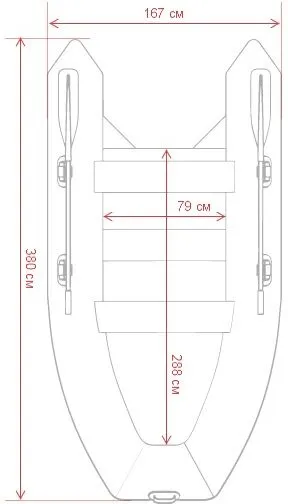 Надувная лодка GLADIATOR RIB380AL