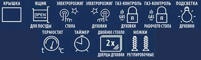 Газовая плита CEZARIS ПГ 2150-18
