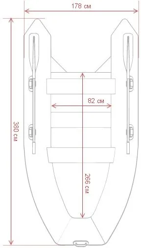Надувная лодка GLADIATOR E380PRO