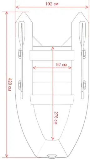 Надувная лодка GLADIATOR D420AL