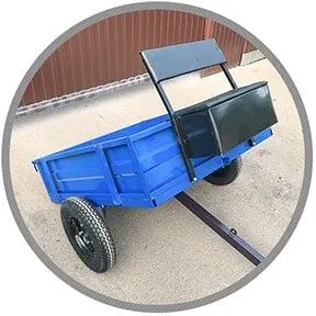 Самосвальный прицеп для мотоблока Forza-6М