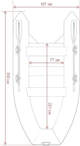 Надувная лодка GLADIATOR E350PRO