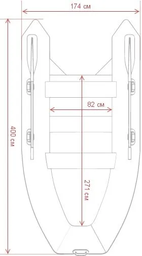 Надувная лодка GLADIATOR C400AL