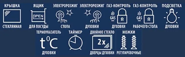 Газовая плита CEZARIS ПГ 2150-17