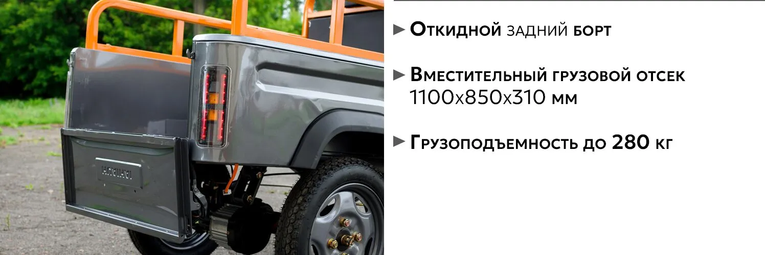 AVM Cargo mini 800 откидной борт