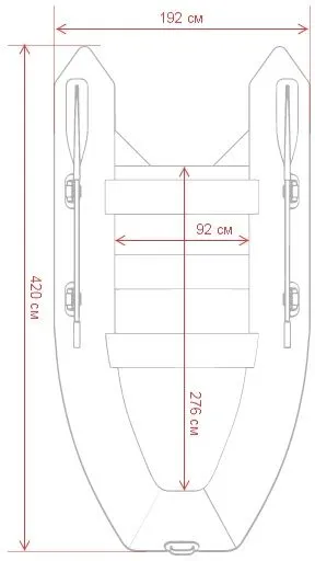 Надувная лодка GLADIATOR C420AL Надувная лодка GLADIATOR C420AL
