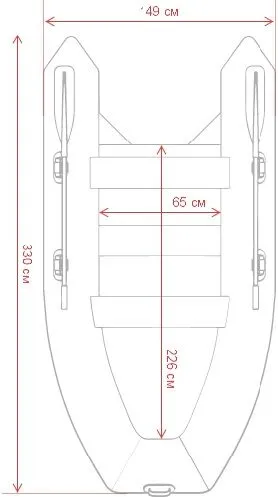 Надувная лодка GLADIATOR B330