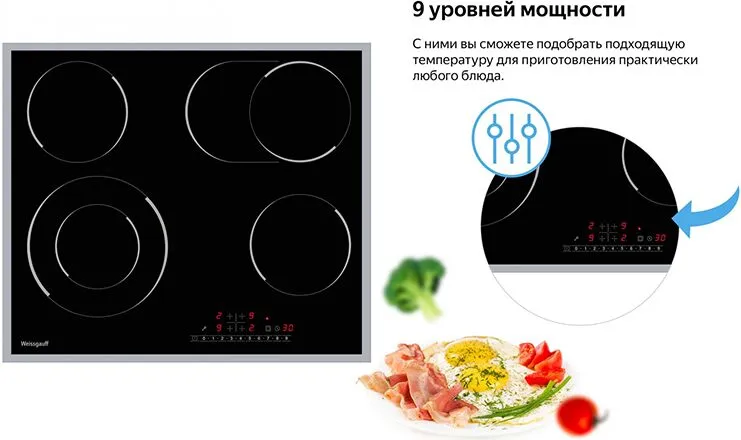 Электрическая варочная панель Weissgauff HV642BS