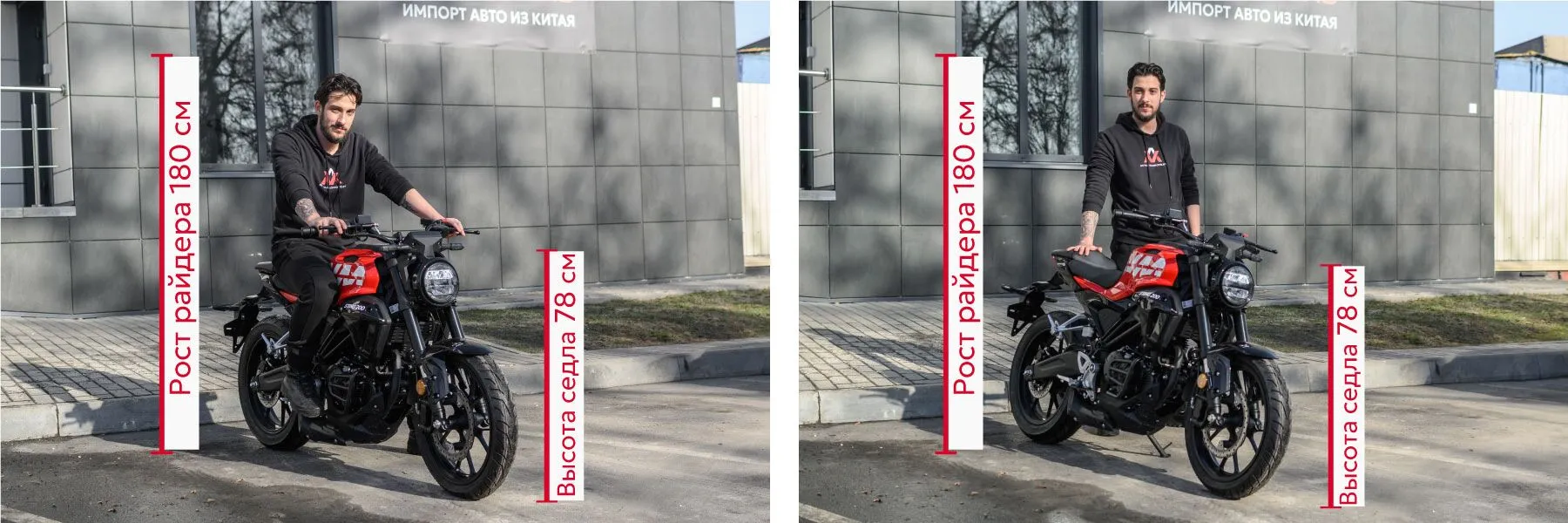 AVM Sting 200 высота по седлу