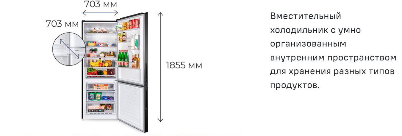 Размеры Maunfeld MFF1857NFSB