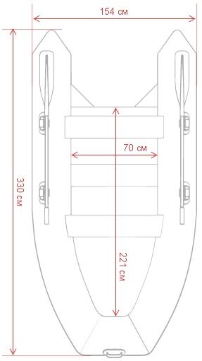 Надувная лодка GLADIATOR C330AL