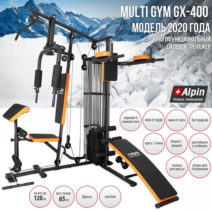 Купить Силовой тренажер ALPIN MULTI GYM GX-400: доставка, цены